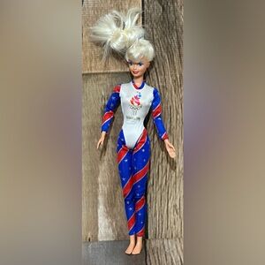 Vintage Barbie - Olympic Gymnast 1996 Doll - Atlanta Tumble Barbie
